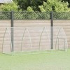 vidalXL Chicken Cage - Walk-in Hen Coop - Silver Galvanized Steel Poultry Enclosure - Lockable Door - 2 of 4