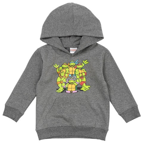 Toddler Boys' Nickelodeon Teenage Mutant Ninja Turtles Pullover Sweatshirt  - Gray : Target