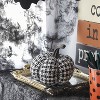 KTMBDW Velvet Pumpkins Decorative Fabric Pumpkins Foam Pumpkins for Farmhouse Fall Halloween Table Centerpiece Décor - 4 of 4