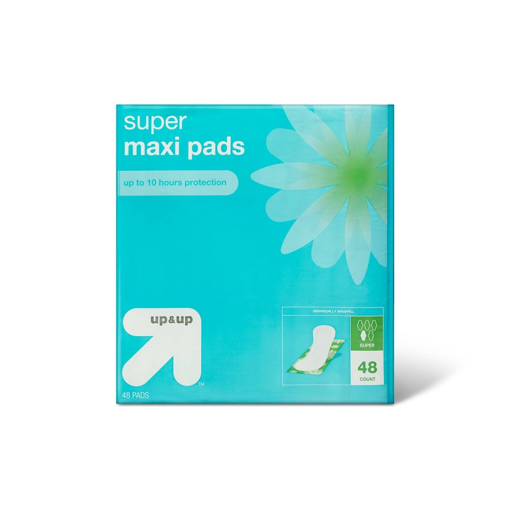 Maxi super pads 48ct up up 