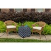 Casual Cushion Solid Sunbrella Fabric 1-Piece Indoor/Outdoor Wicker Seat Pad Cushion, 19.5"W x 19.5"L - 2 of 4
