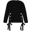 bar III Womens Lace Up Pullover Sweater - 2 of 2