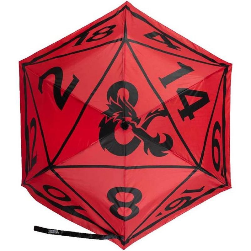 Dungeons And Dragons Umbrella DND D20 Dice Automatic Compact Umbrella Multicoloured, 1 of 5
