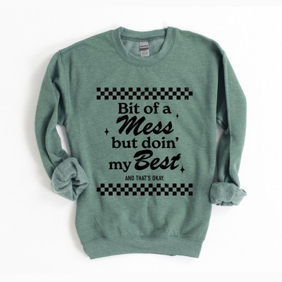 Simply Sage Market Women's Graphic Sweatshirt A Bit Of  A Mess