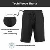 Blu Rock Men's Tech Fleece Performance Shorts With Heat Seal Zipper Pocket-3 Pack - 3 of 4