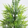 Nearly Natural 32" Pre-Lit Artificial Lightly Snowed Cypress Christmas Tree in Decorative Weaved Basket - 4 of 4