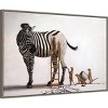 33" x 23" The Paint Job by Lucia Heffernan Framed Canvas Wall Art Print - Amanti Art: Meerkat Family Fun - 2 of 4