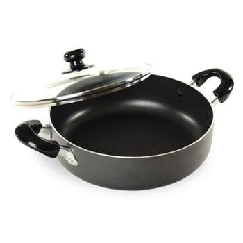 Better Chef 14in Stovetop Deep Fryer Pan in Black and Gray