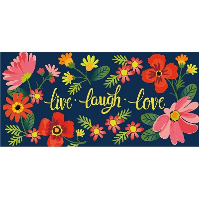 Evergreen Flag Live Laugh Love Floral Sassafras Switch Mat