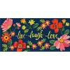 Evergreen Live Laugh Love Floral Sassafras Indoor Outdoor Switch Doormat 1'10"x10" Blue - 2 of 4