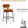 DYHOME Bar Stools Set of 4, 27 Inches Counter Height Kitchen Bar Stools with Back, Modern Metal Tall Bar Stools for Kitchen Island - 2 of 4