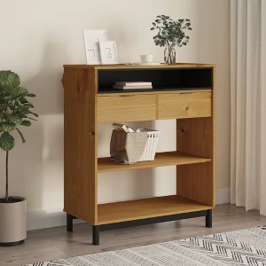 vidaXL Bar Table FLAM 36.2 in.x17.7 in.x43.3 in. Solid Wood Pine - 1 of 4