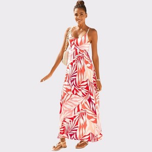 Women's Tie Back Maxi Dress - LASCANA - 1 of 4