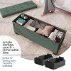 StorageBud Storage Ottoman for Bedroom End of Bed, Fabric Storage Bench, Large Storage Ottoman Bench, Entryway Bench with Storage - 2 of 4