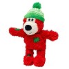 KONG Holiday Wild Knots Bear Animal Dog Toy - Red - 4 of 4