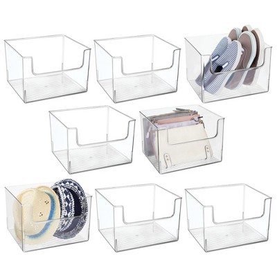 Uniplay Small Stackable Storage Bins For Closet Organizers, Food