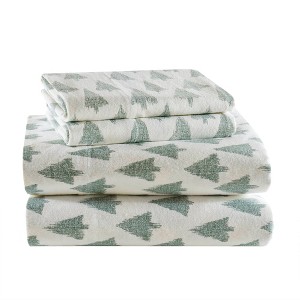 Gracie Mills Persephone Cotton Flannel Sheet Set - 1 of 4