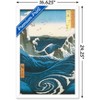 Trends International Utagawa Hiroshige - Naruto Whirlpool, Awa Province Framed Wall Poster Prints - 3 of 4