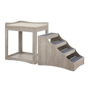 unipaws Pet Bunk Bed with Removable Step for Dogs and Cats - 1 of 4