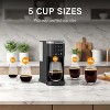 ZAFRO Single Serve Coffee Maker,  Coffee Brewer for Capsule and Ground Coffee, Capsule Coffee Machine with 40 Oz Water Tank, Black - 4 of 4