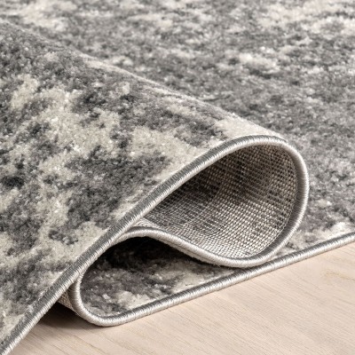 Deedra Modern Abstract Gray 32" Non-Slip Area Rug