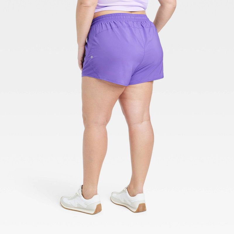 Women's Woven Mid-Rise Run Shorts 3" - All In Motion™, 3 of 5