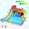 KRISRATE Inflatable Bounce House Water Slide 14.6FT x11.5FT with Pool, Jump Area, Water Slide, Climbing Wall,2 Water Toy Blasters & 620W Blower Indoor - 4 of 4