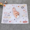 NoJo Celestial Super Soft Photo Op Milestone Baby Blanket - Gray - 3 of 4