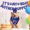 Dog Birthday Party Supplies, Boy Dog Birthday Bandana Set with Cute Dog Bowtie, Scarf, Birthday Banner Balloons and Hat with Numbers - 3 of 4