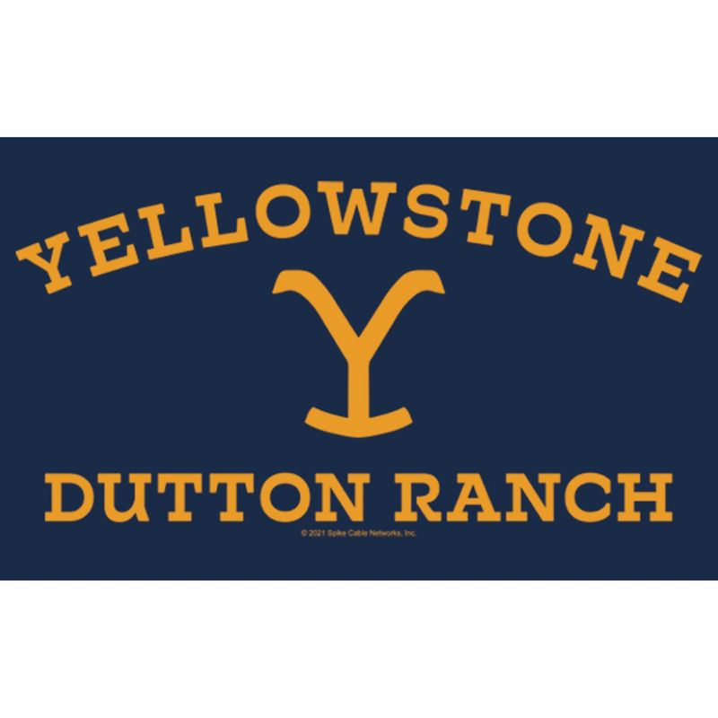 Men's Yellowstone Large Dutton Ranch Brand T-Shirt, 2 of 5