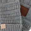 C.C Kids' One Size Fits Most Solid Cable Knit Touchscreen Gloves - 3 of 3