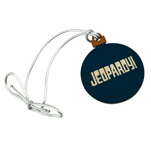 Jeopardy Classic Logo Mini Small Tiny Wood Christmas Tree Holiday Ornament - 1 of 4