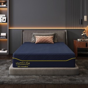 CSBDHOME 10" Memory Foam Mattress with Bamboo Charcoal Gel and Anti-Slip Cover – Medium Soft Support - 1 of 4