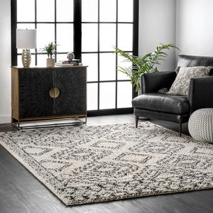 Nuloom Lacey Moroccan Tribal Area Rug Off White 3 X 5 100 Polypropylene Target