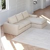 Corduroy L-Shaped Modular Sectional Sofa with Chaise, 4-Piece Cloud Couch with Neck Support Pillows and Deep Cushions for Living Room and Bedroom - 2 of 4
