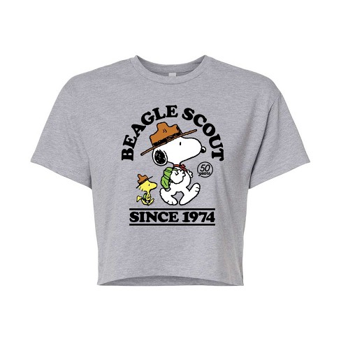 Women's - Peanuts -  Cropped Graphic T-Shirt - image 1 of 4