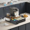 Coffee Pod Drawer Organizer, 52-Capacity K-Cup & Nespresso Pod Holder with Mug Rack - 3 of 4