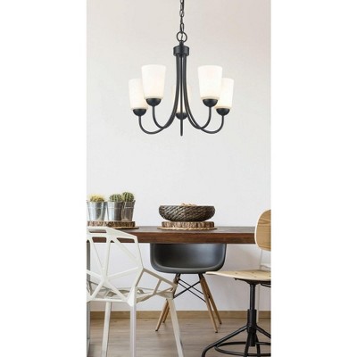 Ivey Lake Matte Black 5-Light Traditional Chandelier