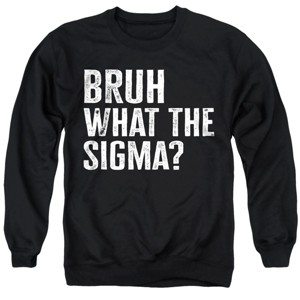 Men's Bruh What The Sigma? Crewneck Sweatshirt - 1 of 4
