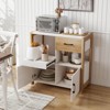 Costway Kitchen Storage Cabinet with Drawer, Pull-Out Shelf and 2 Doors for Dining Room - 4 of 4