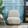Nordlys Gray Swivel Lounge Chair Modern Design Style Upholstery Living Room - 2 of 4