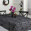 60"x84" Lace Halloween Tablecloth - Hyde and EEK! Boutique™: Eerie Cobweb Design, Polyester Fabric, Festive Dining Decor - 2 of 3
