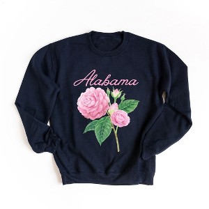 Simply Sage Market Women's Graphic Sweatshirt Alabama Flower Colorful - 1 of 4