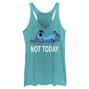 Women's Lilo & Stitch Not Today Racerback Tank Top - 1 of 4