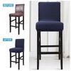 PiccoCasa Pub Counter Stool Cover Chair Seat Cover Stretch Washable Slipcovers Bar Stool Covers - 4 of 4