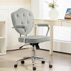 GlasFlength Task and Office Chairs Adjustable Office Chair Ergonomic Swivel Chair Computer Arm Chair for Long Sitting, Gray, 24.8"*24.2"*39.8" - 2 of 4