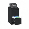 GustoWave File Cabinet with 2-Drawer Lock - Vertical Metal Filing Cabinet for Letter/Legal Size Documents - Heavy Duty File Storage, Black - 3 of 4