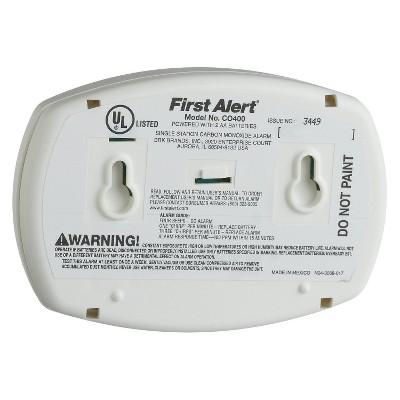 First Alert CO400 Battery Powered Carbon Monoxide Detector