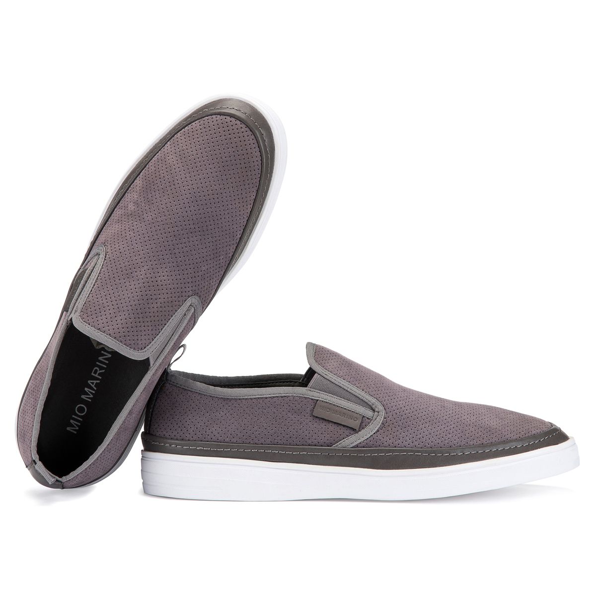Mio Marino - Men's Suede Slip-On Fashion Sneaker - thumbnail 6
