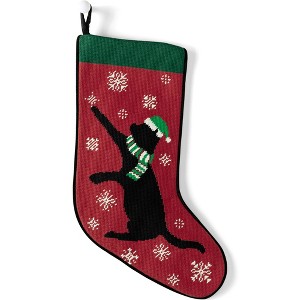 Lands' End Needlepoint  Christmas Stocking - 1 of 2